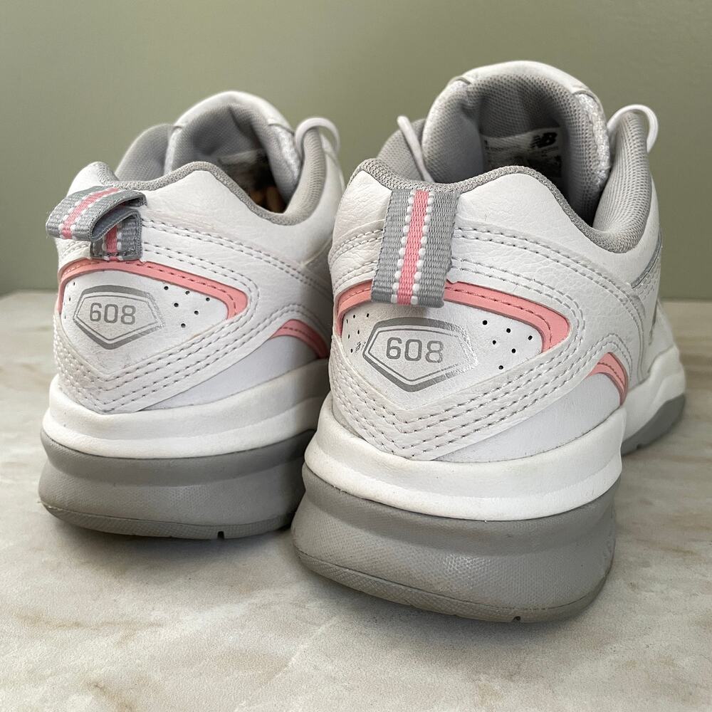 New Balance 608v5 Cross Trainer | Women's Size 8 | White/Pink - Picture 6 of 10